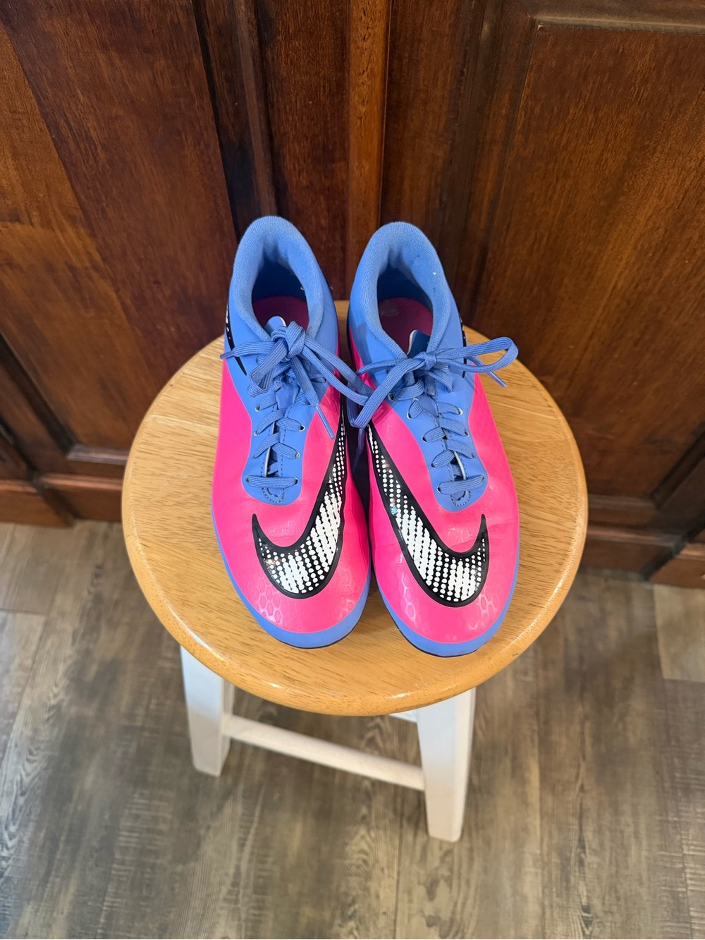 RARE Nike Womens Hypervenom Phelon Soccer Cleats Size W 7.5 M Purple 599074-614